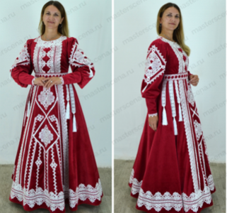 Сценическое платье с кружевом
